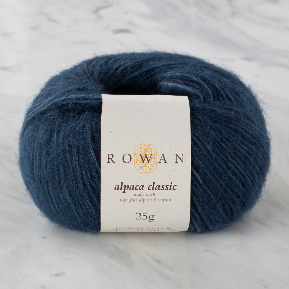 Rowan Alpaca Classic 25gr Petrol Mavisi El Örgü İpi - 00109